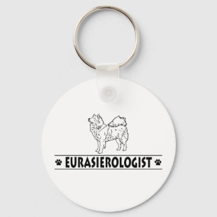 Humorous Eurasier Key Ring