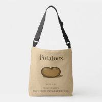 Humorous Food Storage Instructions Potato Sack