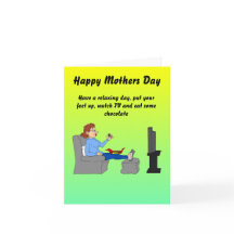 Humorous happy mothers day card