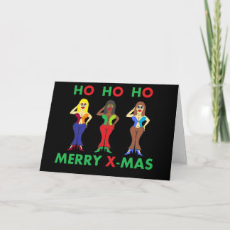 Humorous Holiday X-mas Greeting Card