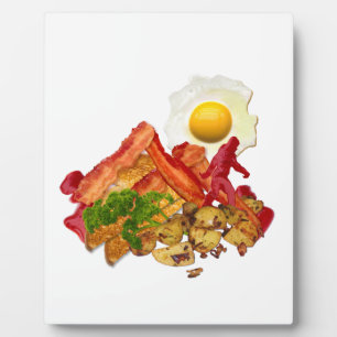 Humorous Ketchup Gone Squatchin for Bacon Plaque