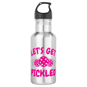 Humorous Let's Get Pickled 532 Ml Water Bottle