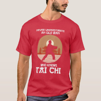 Humorous Never Underestimate An Old Man Who Knows  T-Shirt