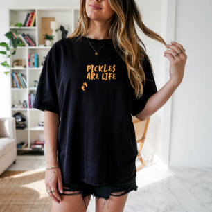 Humorous pregnancy fingerprint orange T-Shirt