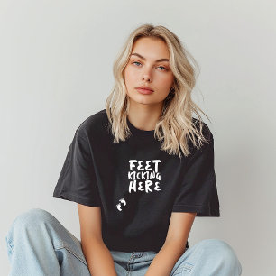 Humorous pregnancy fingerprint white T-Shirt