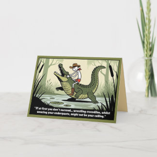 Humorous spoof idiom card