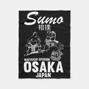 Humorous Sumo Wrestler Judo Osaka Japan Wrestler S Fleece Blanket