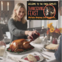 HUMOROUS THANKSGIVING FAMILY FEAST BANNER