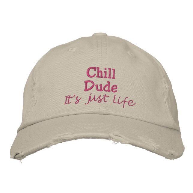 Humorouse Funny Embroidered Hat (Front)