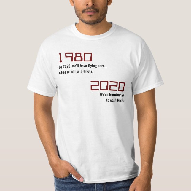 Humour 1980 vs 2020 T-Shirt (Front)