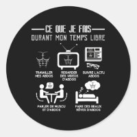 Humour Abs Bodybuilding Free Time Work 6-packs