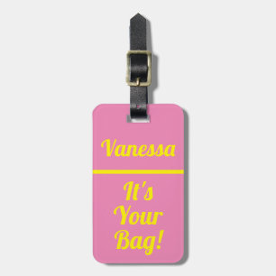 Humour Cute Funny luggage tag for travellers
