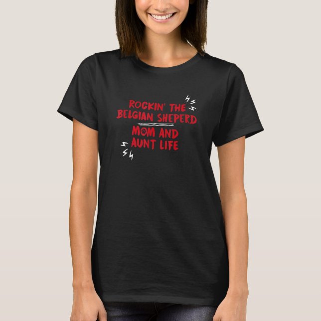 Humour Dog  Belgian Shepherd Single Pets T-Shirt (Front)