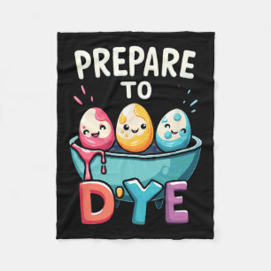 Humour Egg Hunting Prepare To Dye 2 Fleece Blanket