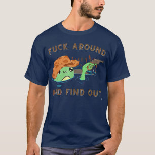 Humour Fck A Round And Find Out Western Cowboy Fro T-Shirt