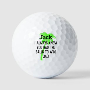 Humour fun personalised custom Golf Balls