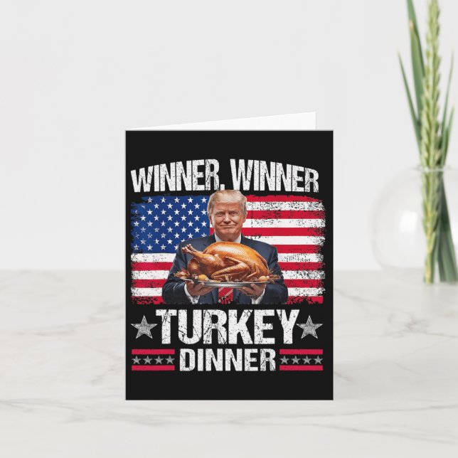 Humour Funny Trump Winner  Card (Front)