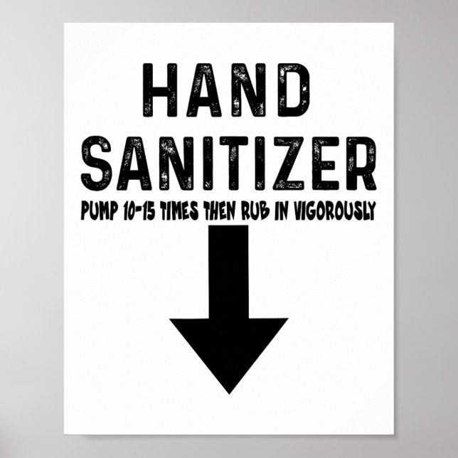 Humour Hand Sanitizer  Poster (Front)