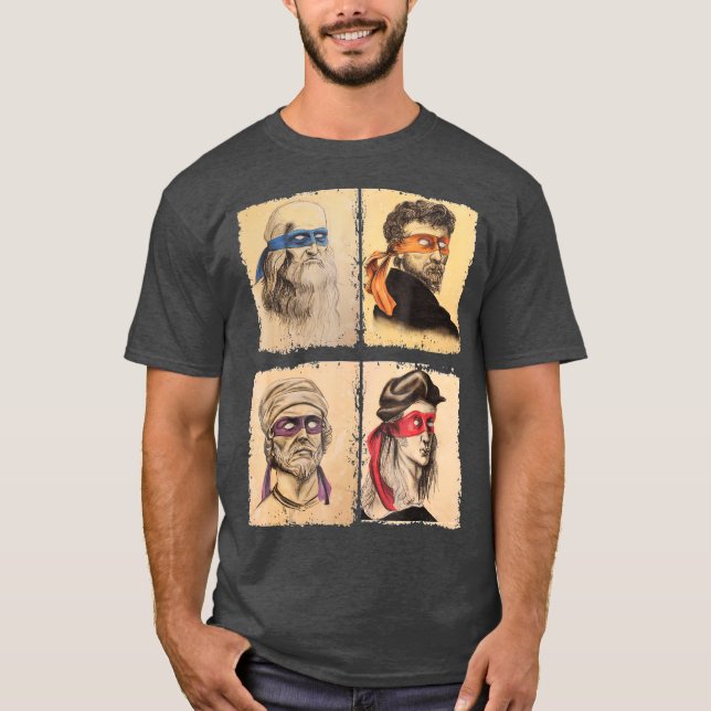 Humour Italian Artists  for Turtles Art Lovers T-Shirt (Front)