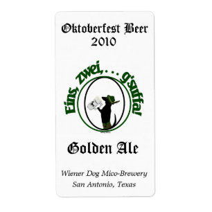 Humour Oktoberfest Home Made Beer Labels