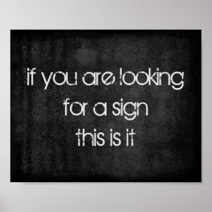 humour quote text on distressed dark grey poster