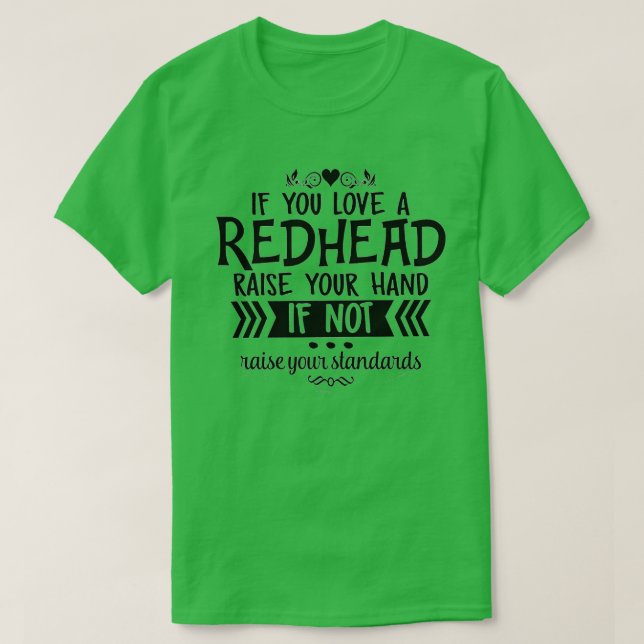 Humour Redhead T-Shirt (Design Front)
