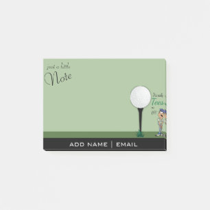 Humour Tees Me Off Golfer Post-it Notes