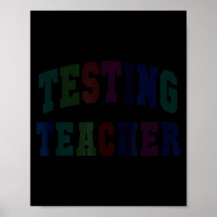 Humour testing teacher test day mode on ela stem poster