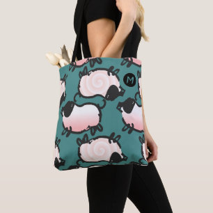 Humourous 1 Pig Year 2019 Monogram Choose Colour B Tote Bag