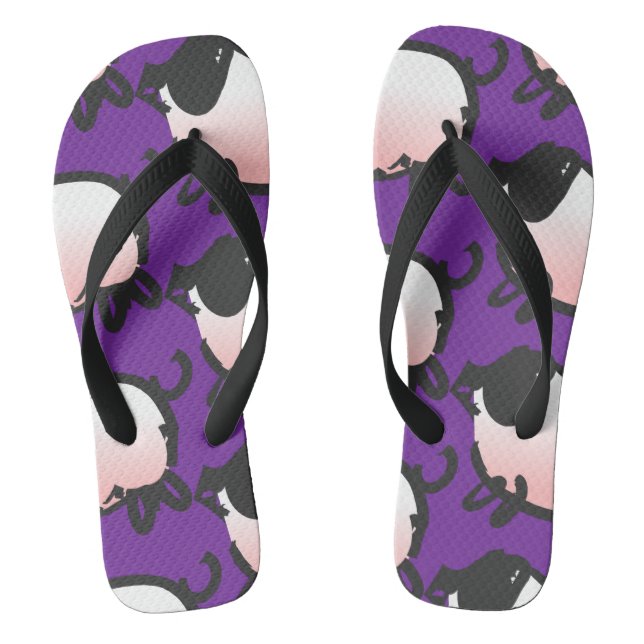 Humourous 3 Pig Year 2019 Choose Colour Man FF Jandals (Footbed)