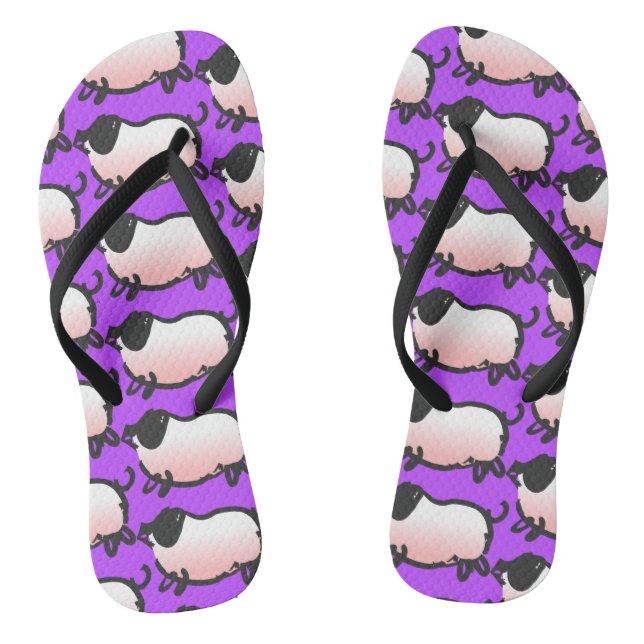 Humourous 3 Pig Year 2019 Choose Colour Woman FF Jandals (Footbed)