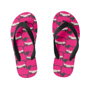 Humourous 4 Pig Year 2019 Choose Colour Kids FF Kid's Jandals