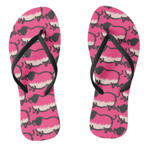 Humourous 4 Pig Year 2019 Choose Colour Woman FF Jandals