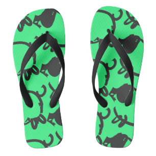 Humourous 5 Pig Year 2019 Choose Colour Man FF Jandals