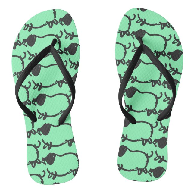 Humourous 5 Pig Year 2019 Choose Colour Woman FF Jandals (Footbed)