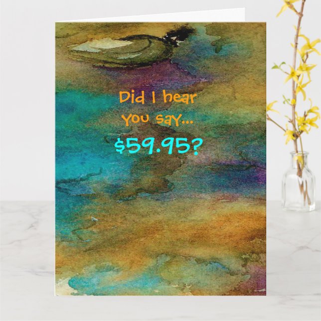 Humourous 60th Birthday Card (Yellow Flower)