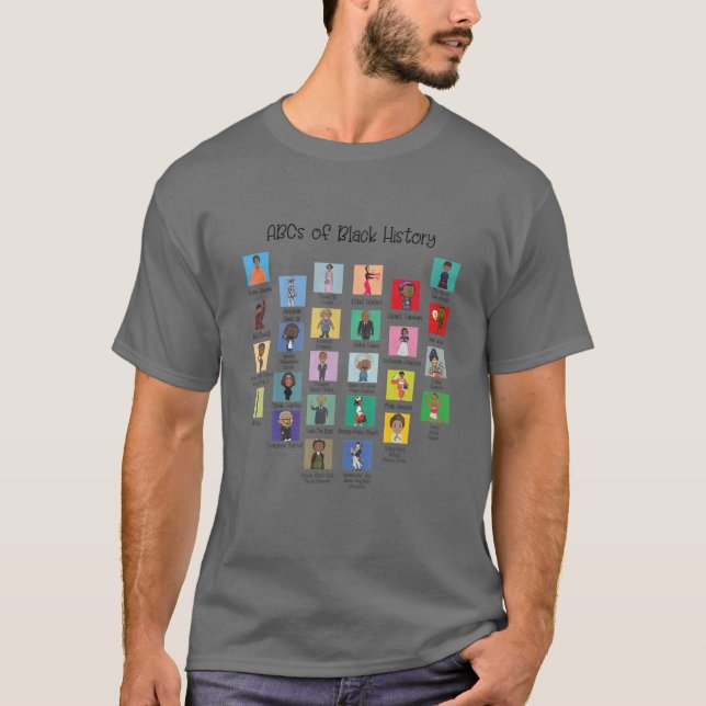Humourous Abcs Of Black History Pride Month Teache T-Shirt (Front)