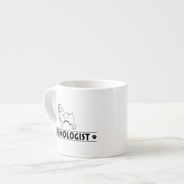 Humourous Affenpinscher Dog Espresso Cup (Front Left)