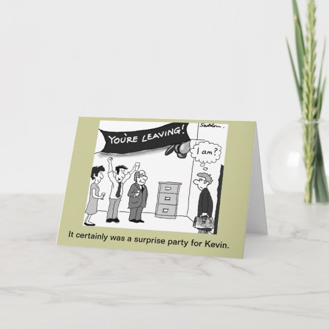 Humourous and original cartoon by Mike Seddon. Card (Front)