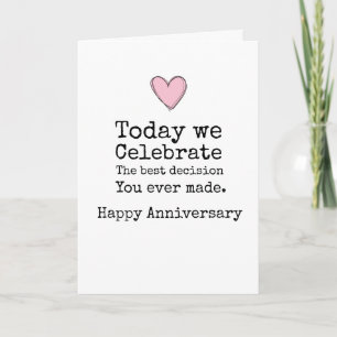 Humourous Anniversary Card