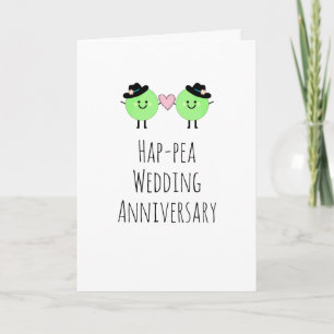 Humourous Anniversary Card Peas Gay Homosexual