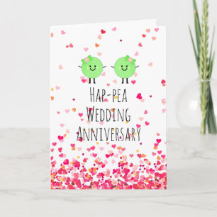 Humourous Anniversary Card Peas Gay Homosexual
