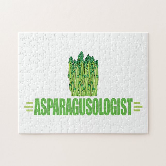 Humourous Asparagus Lover Jigsaw Puzzle (Horizontal)