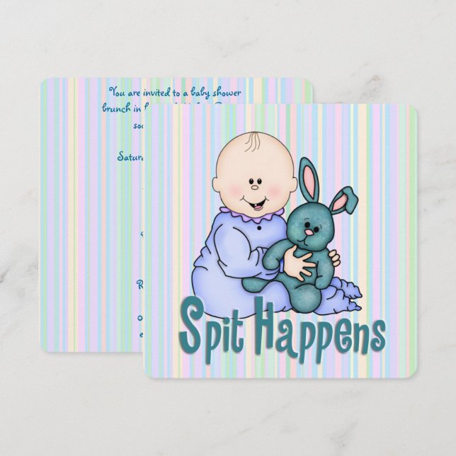 Humourous Baby Shower Invitation (Front/Back)