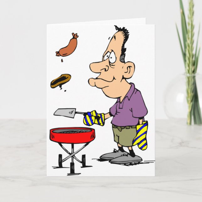 Humourous BBQ Gifts Card (Front)