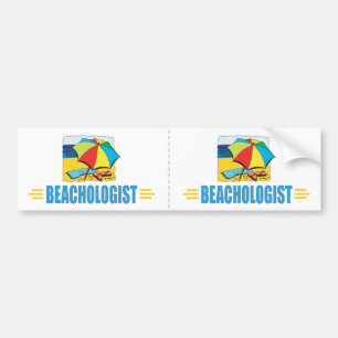 Humourous Beach Lover Bumper Sticker
