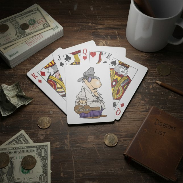 Humourous Bill Collector Character Playing Cards (Creator Uploaded)