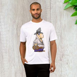 Humourous Bill Collector Character T-Shirt