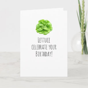 Humourous Birthday, Anniversary, Card Lettuce