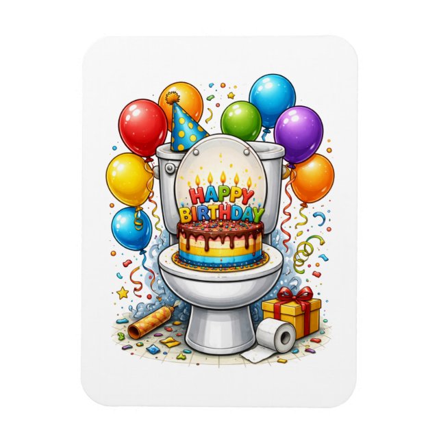 Humourous Birthday Fridge Decor Magnet (Vertical)